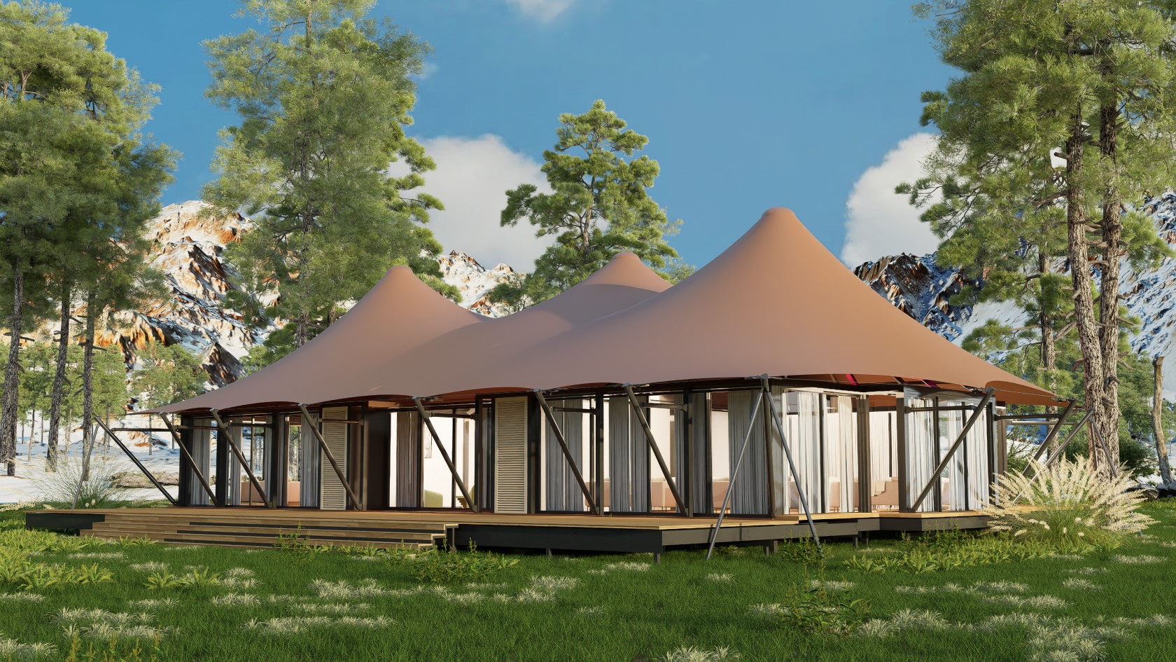 三连顶帐篷(帕劳帐篷)