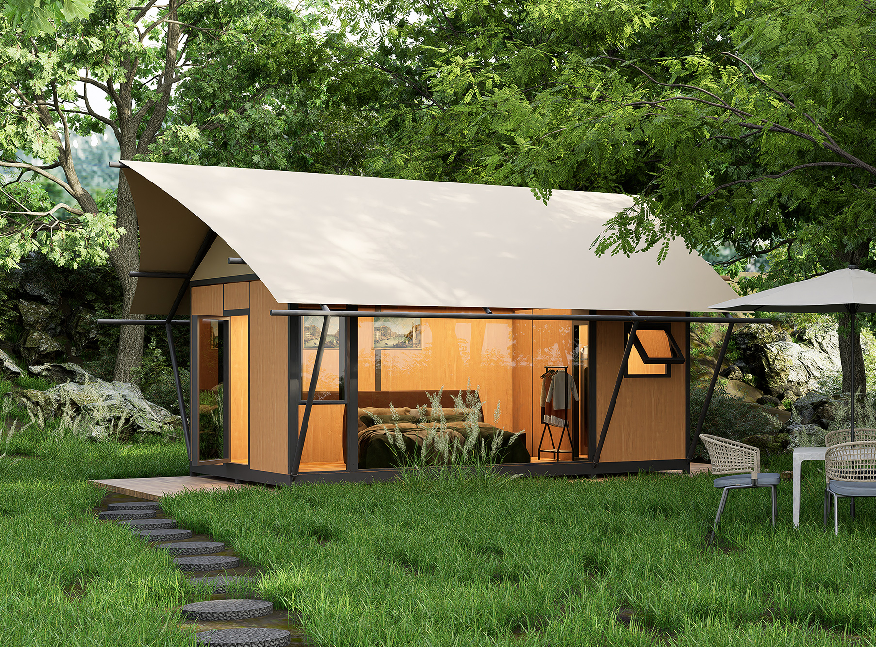 集装箱韩式帐篷(逸景帐篷)